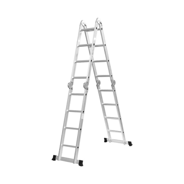 Multi Purpose Ladder Aluminium Folding Platform Extension Step 4.7M Ladders & Scaffolding in