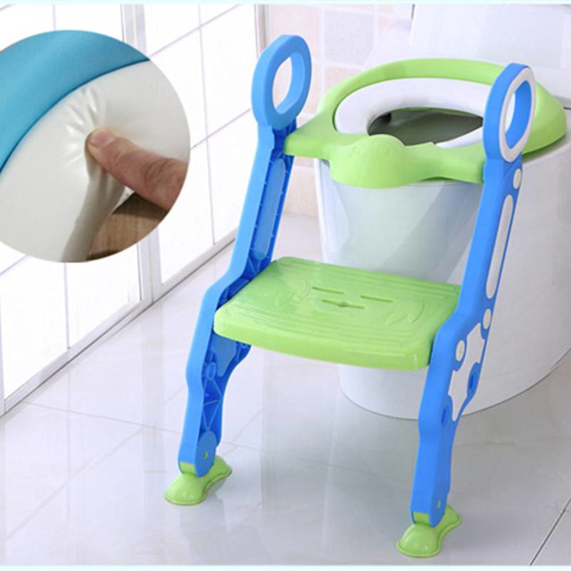 Kids Toilet Seat Ladder Baby Toddler Potty Training Step Trainer