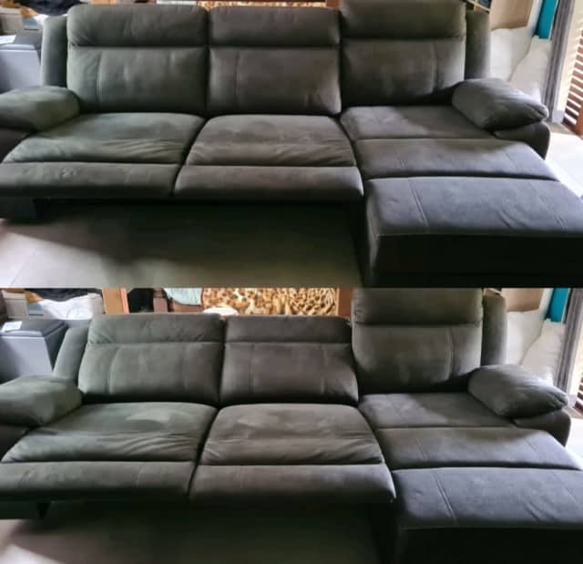 Suede lounge 3 seater recliner with chase Other Furniture Gumtree