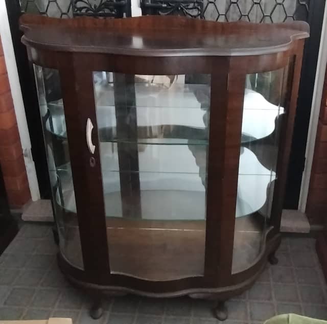Display China Glass Wooden Storage Gumtree
