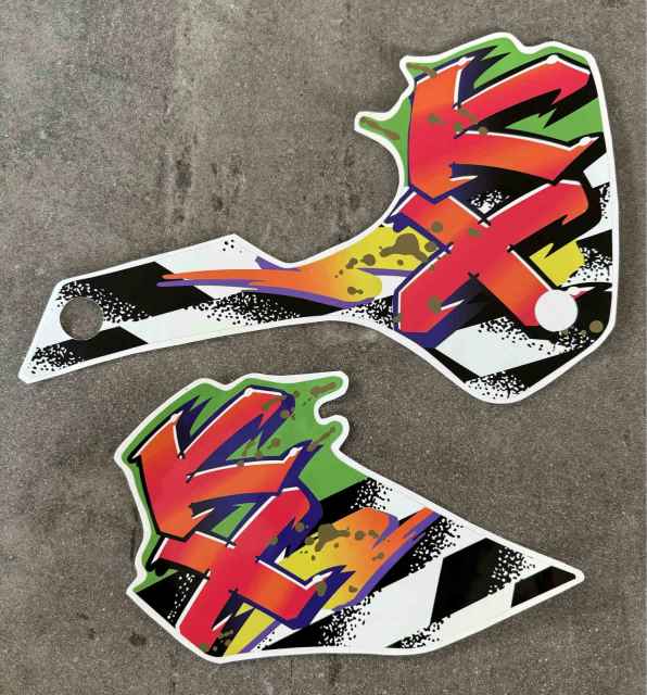 Kawasaki 1995 KX80 KX100 Shroud & Tank Decal Set / Sticker Kit