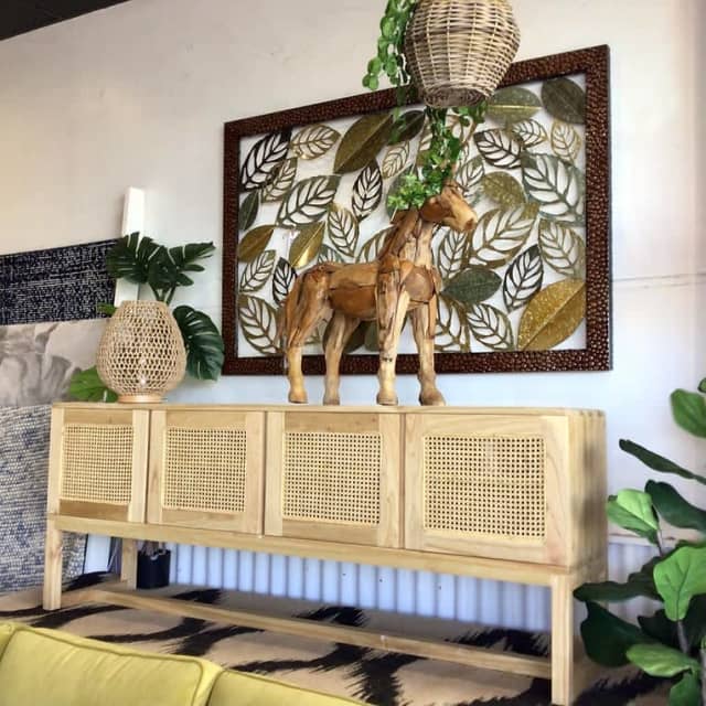 Rattan 4 Door Lowline Buffet (Brand New) Buffets & Side Tables