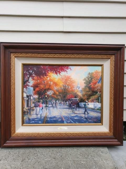 Thomas Kinkade Canvas Autumn On Mackinac Island Art In Argenton NSW   Bb123c59 B4e0 4192 A2ea D8735f82e66b 