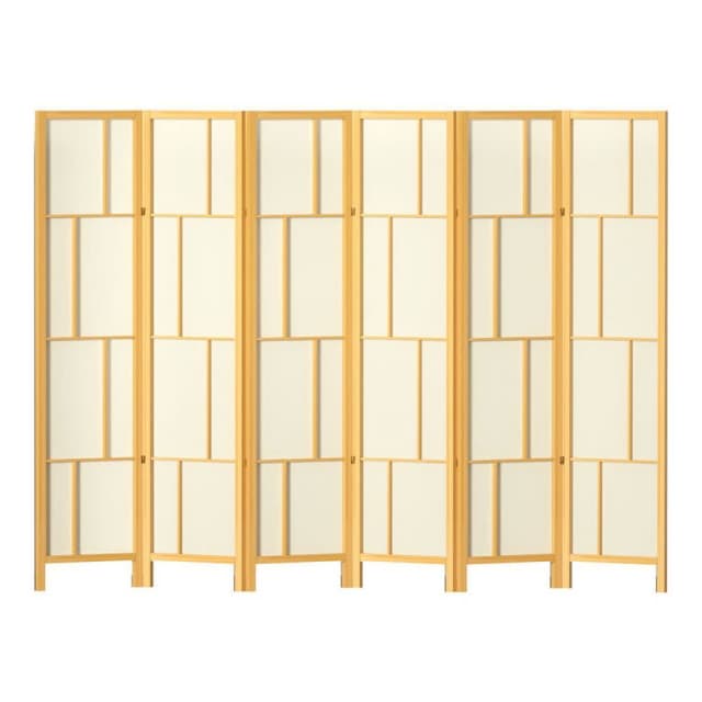 Artiss Ashton Room Divider Screen Privacy Wood Dividers Stand 6 Panel