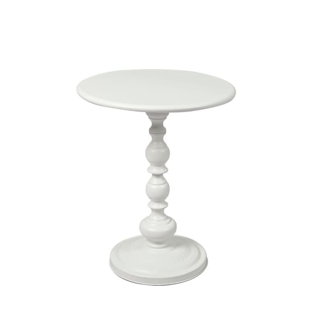Levede Side Table Vintage End Round Tabletop Steel Base Nightstan... Buffets & Side Tables