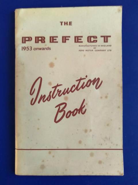 Original car instruction book Ford Prefect 1953 models onward | Other ...