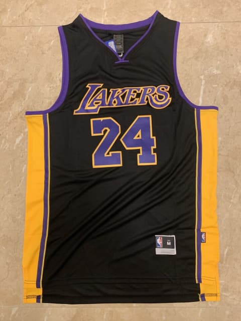 LA lakers kobe bryant Jersey Black Men's New Adult Large Jersey