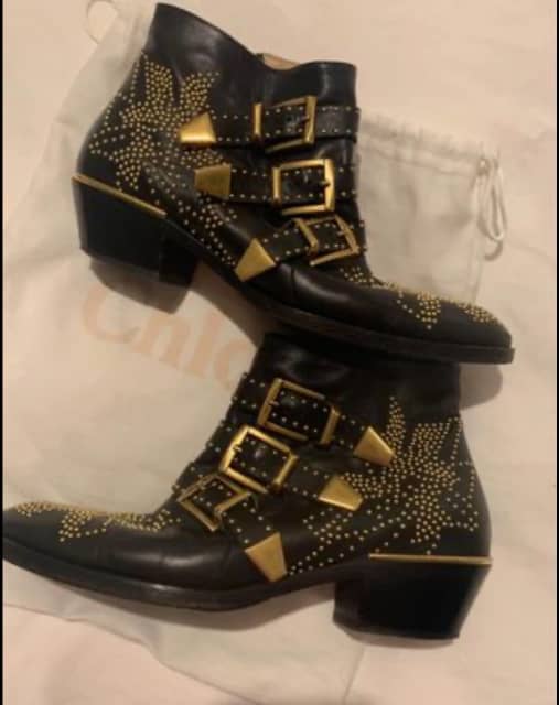 Chloe susanna black on sale gold