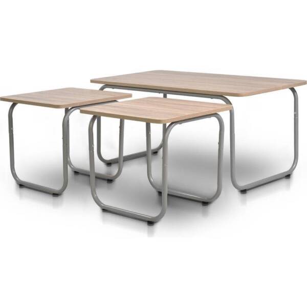 3pc Scandinavian MDF Wood Coffee & Side Tables Set brand new Coffee