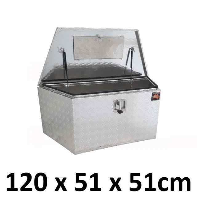 Aluminium Drawbar Trailer Camper Caravan Ute Toolbox Box 1255D Other