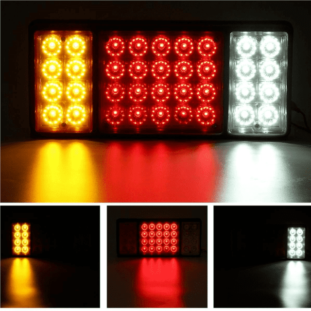 2x36 LED Tail Lights Indicator Reverse Lamp 12V Trailer Truck Ute