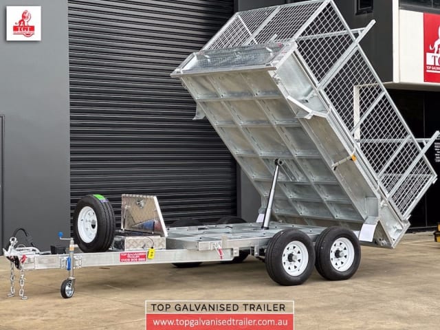 10x6 Hydraulic Tipper Trailer with Cage (600mm) 3500kg ATM Tippers ...