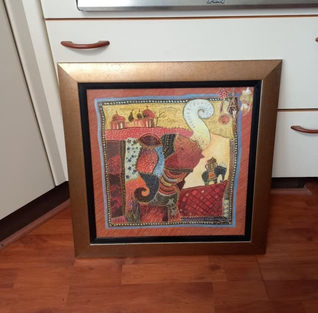 Ethnic Exotic Elephant Themed Framed Print Wall Art Art Gumtree