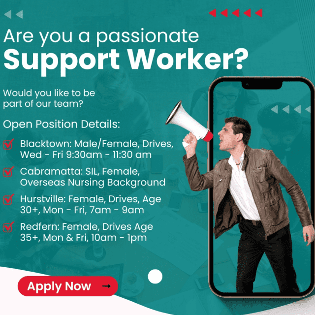 Casual Disability Support Female candidate(HURSTVILLE) Aged