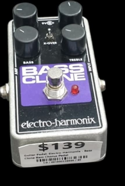 Electro-Harmonix Bass Clone Bass Chorus Pedal Grey | Guitars