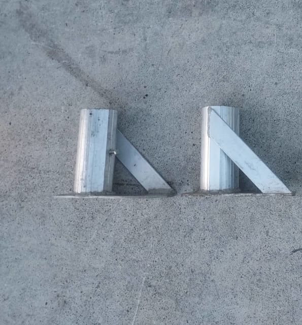 LADDER RACK BRACKETS SUIT 3 INCH TUBE TRAY BACK UTE FLAT TRAY MOUNT