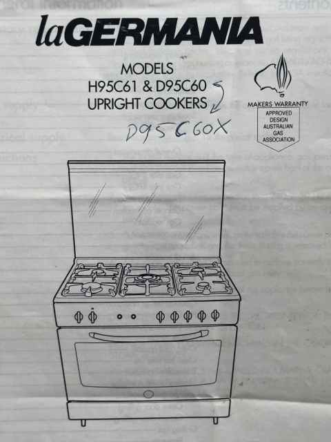 La Germania Cooktop Oven Gas Electric Model Ovens In Maroubra