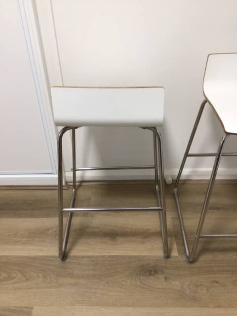 IKEA Sebastian white Bar Stools x2 | Stools & Bar stools | Gumtree