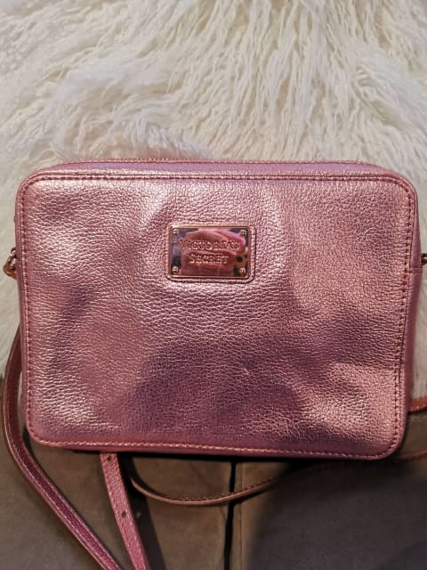 Victoria's Secret rose gold cross body bag