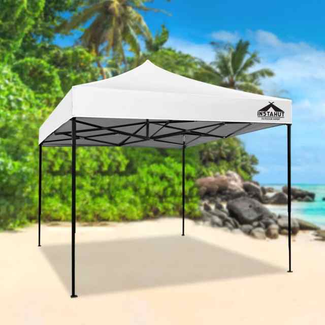 Gazebo Pop Up Marquee 3x3m Outdoor Tent Folding Wedding Gazebos White Parasols & Gazebos in