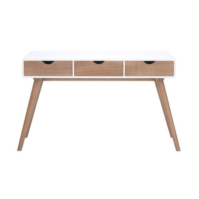 Scandinavian design desk with three oak veneer drawers AS NEW!!! Desks in Hobart CBD TAS