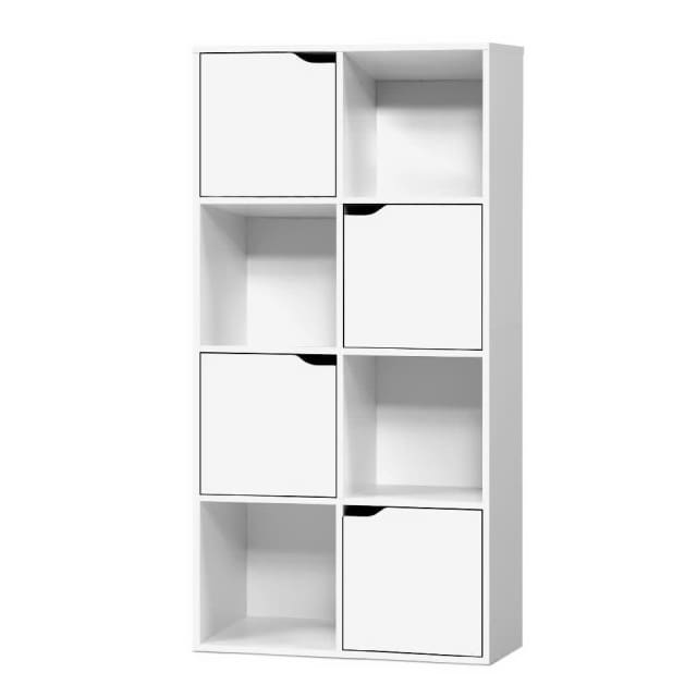 Artiss Display Shelf 8 Cube Storage 4 Door Organiser Book