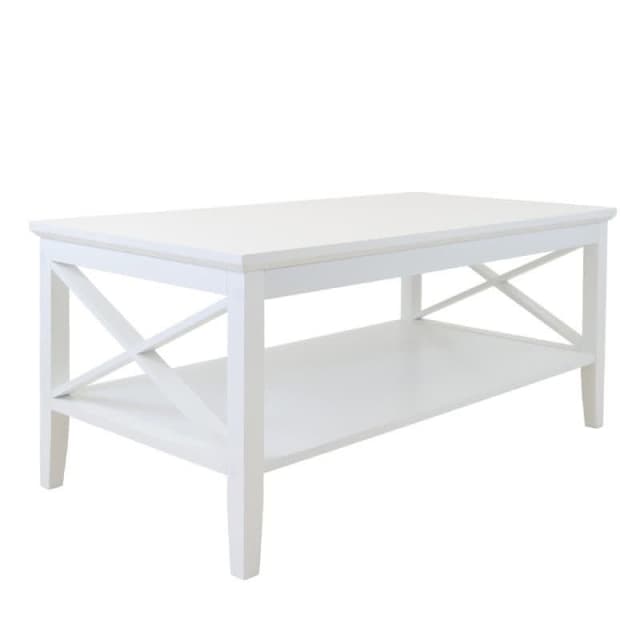 Hamptons white coffee table 2 side tables set Coffee Tables