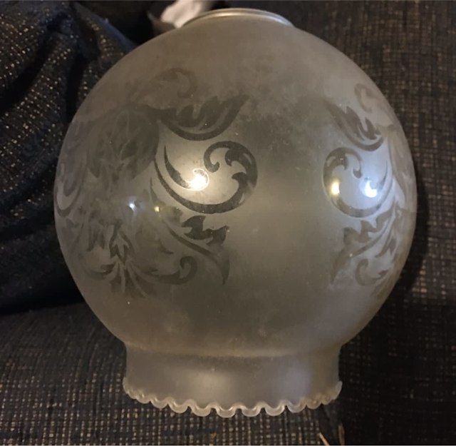 Frosted glass round lamp shade x 3 Table & Desk Lamps Gumtree