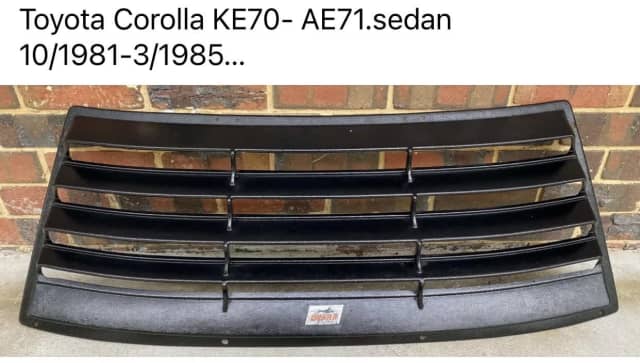 Toyota Corolla KE70 AE71. Sedan rear window louvre.. | Auto Body parts ...