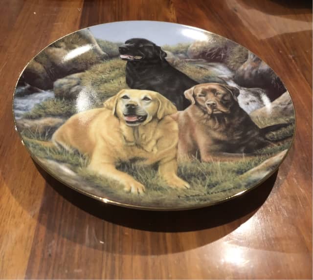 Franklin mint clearance labrador plates