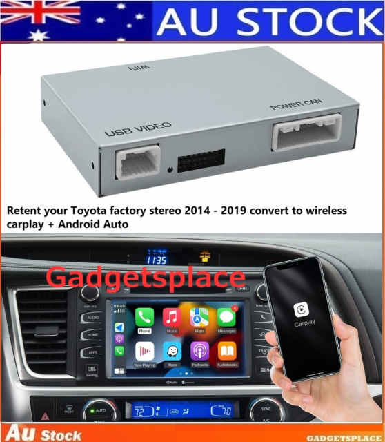 Convert factory toyota stereo head unit to wireless carplay + Android
