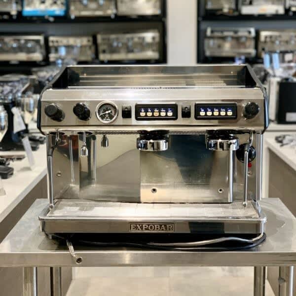 Pre Owned 2 Group Expobar Tall Cup Commercial Coffee Machine Coffee