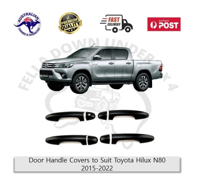 Door Handle Cover Trim Protector To Suit Toyota Hilux N80 Revo 15-22 ...