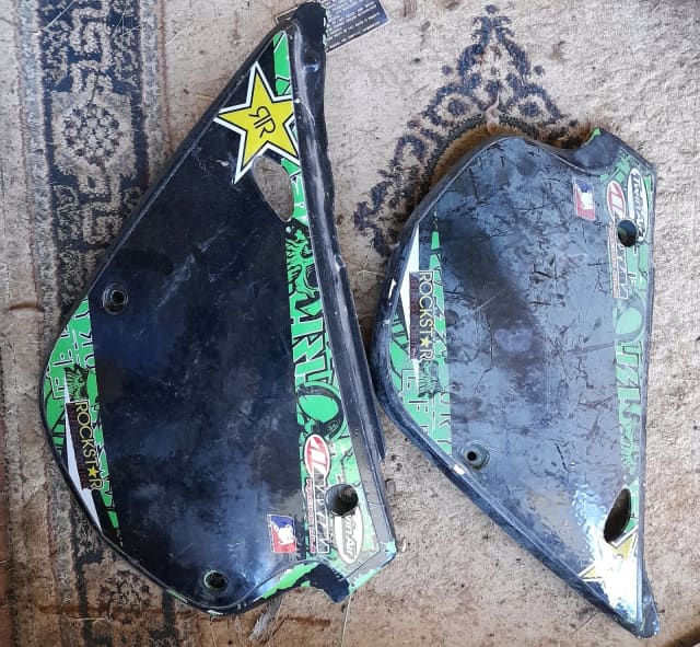 Kawasaki KX100 1999 OEM SIDE COVERS KX 100 Motorcycle & Scooter Parts