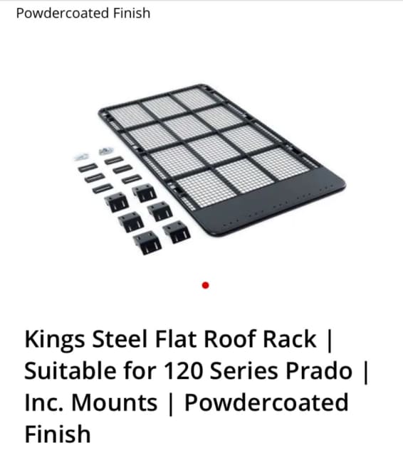 Steel roof top tent rack for 120 series Prado Other Parts