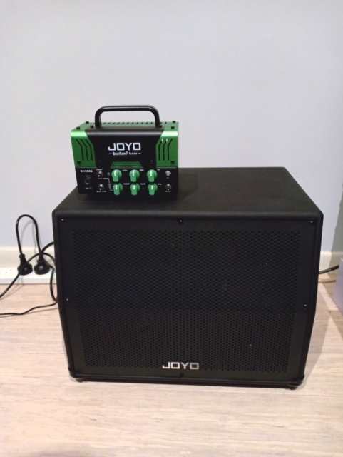 JOYO Badass Bass Mini Tube Amp Head 50 Watt B110 Bass Cabinet 4 Ohms joyo-badass-bass-mini-tube-amp-head-50-watt-b110-bass-cabinet-4-ohms