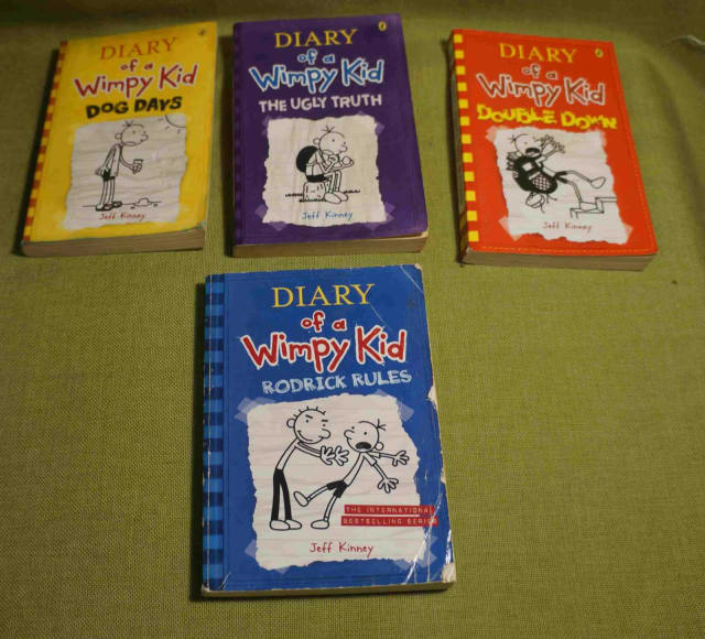 DIARY OF A WIMPY KID x 4 Jeff Kinney Books Set LOT Bulk | Children's ...