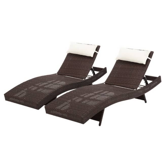 Gardeon Outdoor Sun Lounge Setting Wicker Lounger Day Bed Rattan Pati