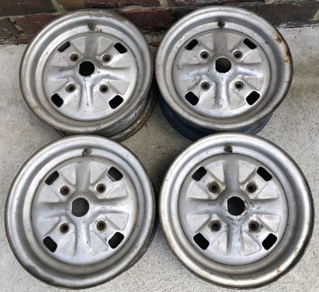 Leyland Mini Cooper GT LS 10” wheels x 4.. Wheels, Tyres & Rims