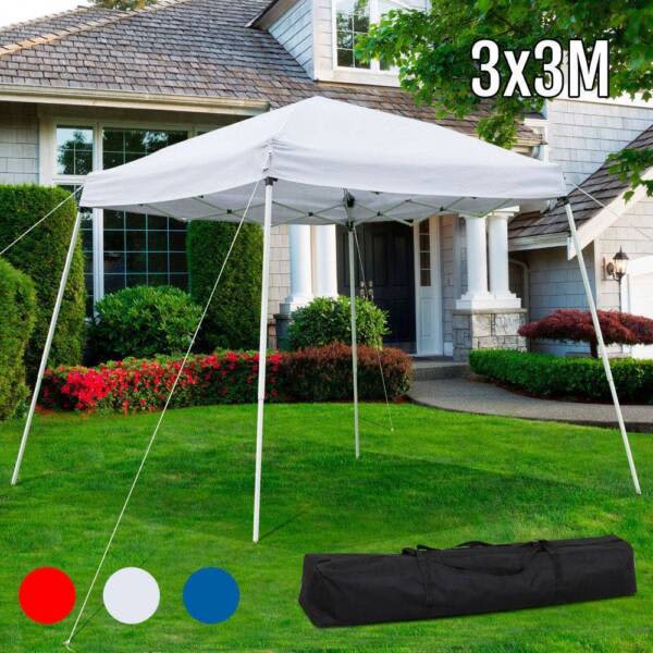 3x3m Pop Up Gazebo Outdoor Folding Tent Market Wedding Party Parasols