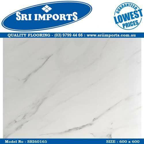 MARBLE LOOK POLISHED PORCELAIN TILE 600x600(SRI60165) 22.90PSQM