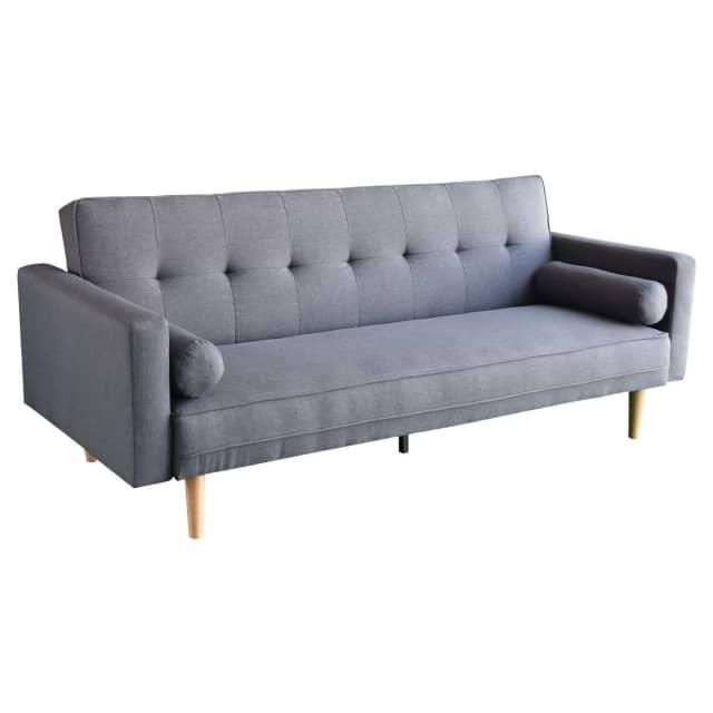 Sarantino Madison Sofa Bed Lounge Couch Futon Furniture Home Dark Grey