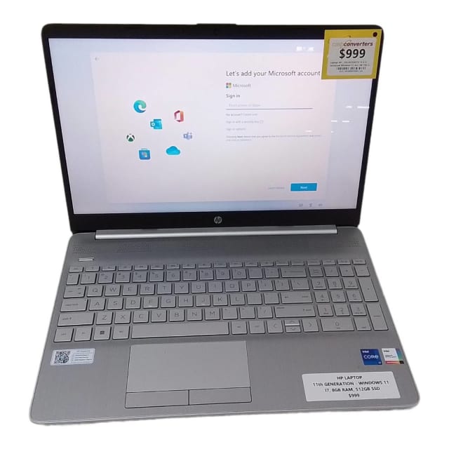 HP Notebook PC Windows 11 i7 8GB RAM 512GB SSD 001800670083 | Laptops ...