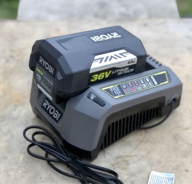 RYOBI 36V ONE 4Ah Battery & Charger Combo LiIon As NEW FREE Shipping
