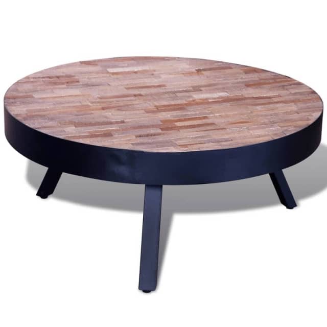 Coffee Table Round Reclaimed Teak Wood... Coffee Tables Gumtree