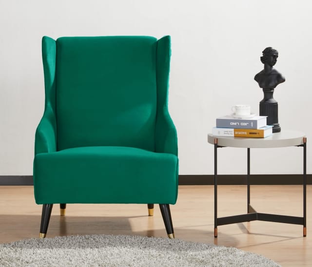 FLOOR STOCK Bristol Armchair Green (Brand New) (was 695) Armchairs