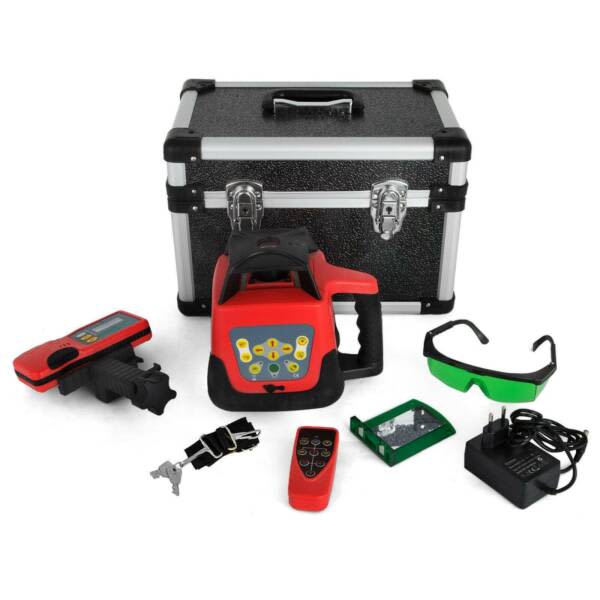 Selfleveling 360° Rotary Laser Level 500M Range Green Laser Beam