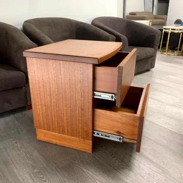 BS25 Tasmanian Oak Bedside Table Only One Available Bedside Tables