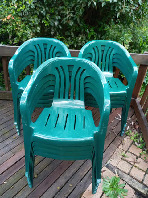 twelve-green-plastic-garden-chairs-a-seat-for-everyone-outdoor