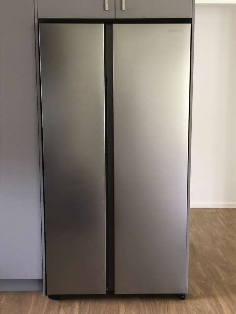 samsung 655l side by side fridge freezer silver